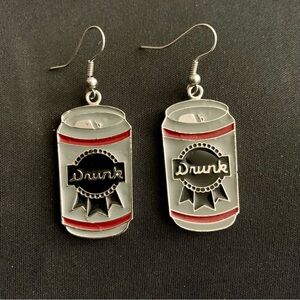 Beer Can Dangle Earrings